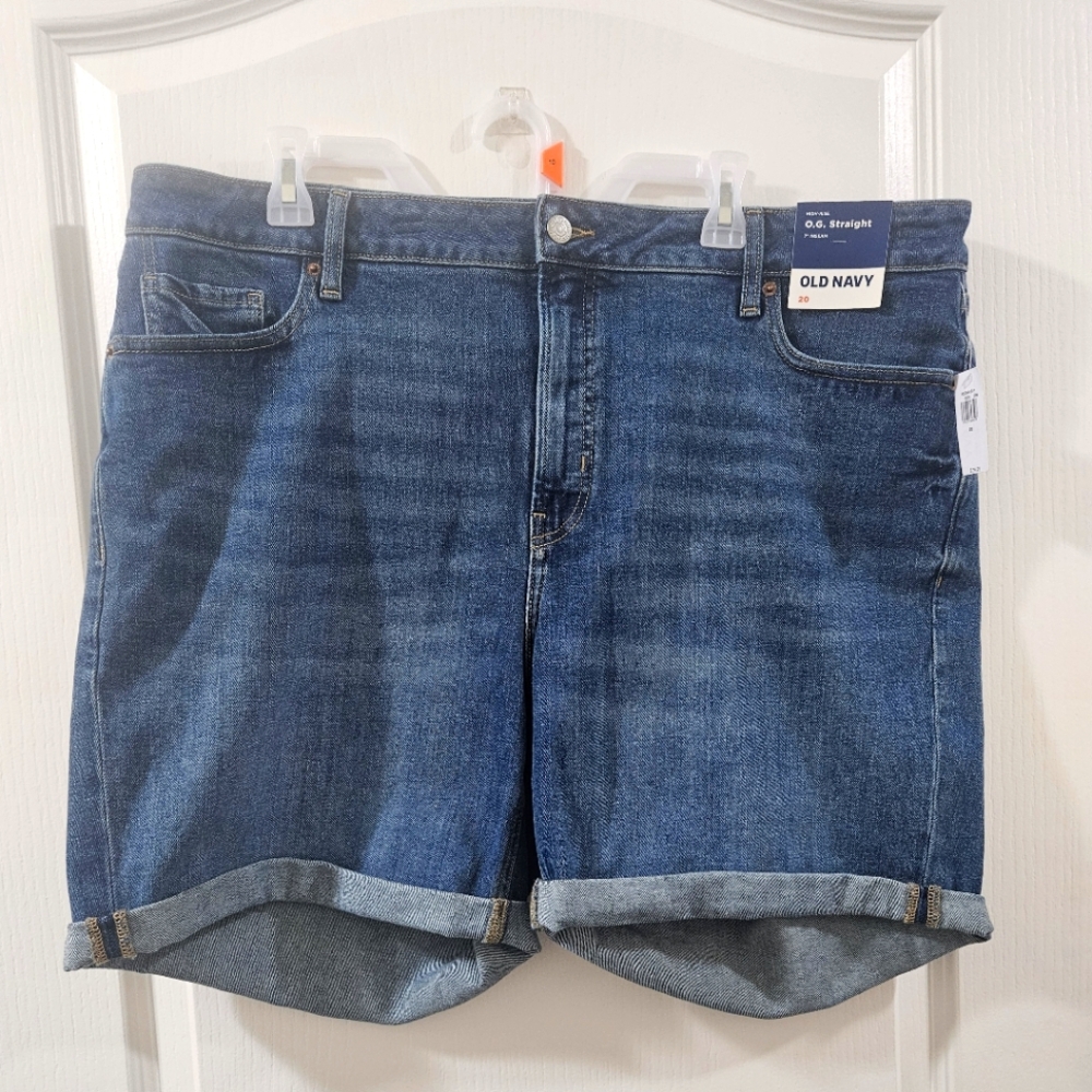 High-Rise O.G. Straight Denim Shorts